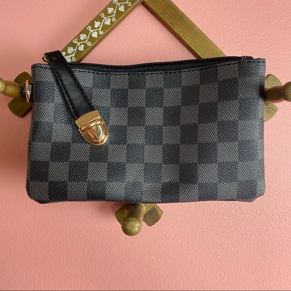 The Anistyn Checkered Horizontal Zip Backpack - Picture 4 of 5